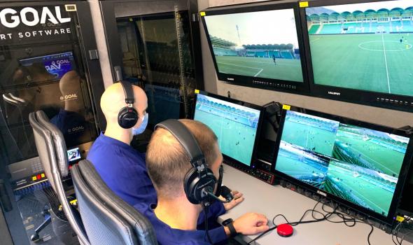 View of the OB Van's Video Operation Room